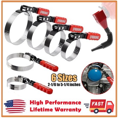 7Pack SPARKWHIZ Adjustable Oil Filter Wrench Set Oil Filter Removal Tool 6 Size