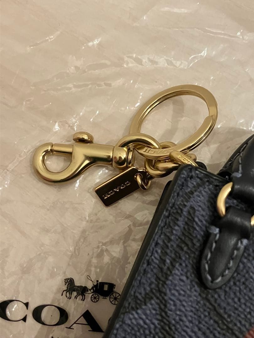 COACH cherry pattern mini bag type key ring charm - image 3