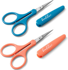 High Precision Detail Scissors Set 2-Pc Sharp, Fine Tips Paper Cutting, S...