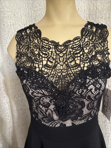 TRIXXI BLACK LACE COCKTAIL DRESS, NWT, Size XS - Picture 2 of 5