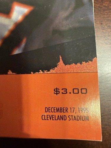 1995 Gameday NFL Program Football Cleveland Browns VS Cincinnati Bengals Dec 17 - Picture 3 of 5