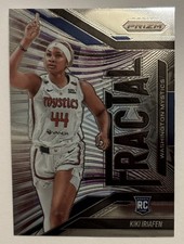 2025 Panini Prizm WNBA Kiki Iriafen #12 Fractal Rookie RC Washington Mystics