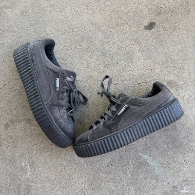 Puma by Rihanna Fenty Gray faux suede sneakers