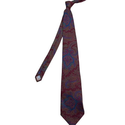 Paul Stuart Burgundy Paisley Silk