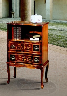 Möbel Holz Stil Barock Braun Kommode Schränke Designer Italienische Möbel Neu - Bild 1 von 4