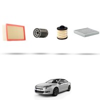 Hoffcar Set Service - 4 Filter FüR Citroen C5 III 2.0 HDI 133Kw Von 2015