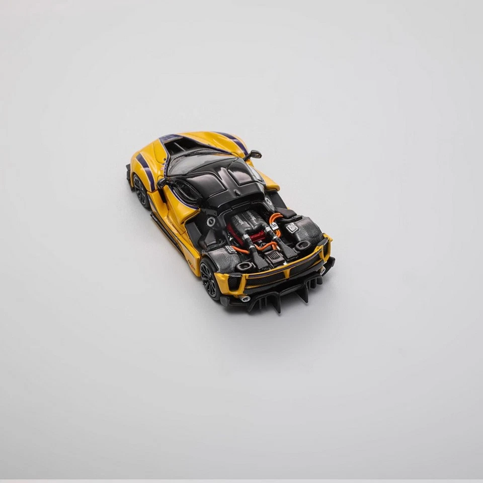 Pequeño Juguete Escala 1/64 Ferrari FXX-K EVO Amarillo Diecast Coche Modelo Juguete Regalo Foto 4 de 4