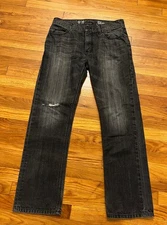 INC International Concepts Berlin Slim Straight Gray Wash Men’s Jeans 32 x 30