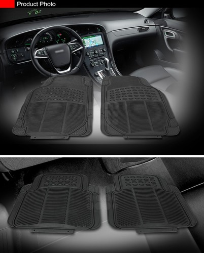 Universal Front & Rear Rubber Carpet Waterproof 4pcs Floor Mats Trim-able Custom - Bild 3 von 6