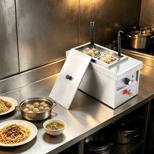 Electric Noodles Pasta Boiler 2 Holes Commercial Pasta Cooker Table Top Noodle
