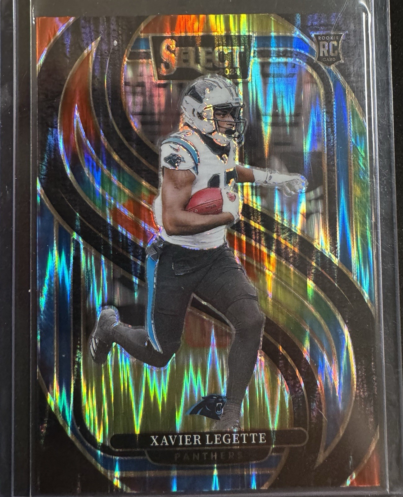 2024 Panini Select Premier Level Xavier Legette #101 Tie-Dye Prizm /25 (RC) SP