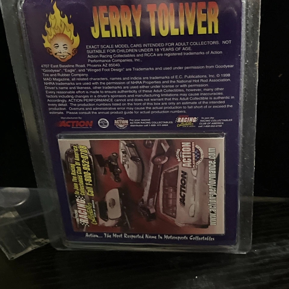 Jerry Toliver MAD Magazine 1998 Pontiac Funny Car 1998 Action 1:64 - Imagem 4 de 4