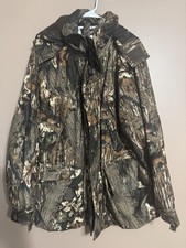 Gamehide Mossy Oak Break-Up Camo Hunting Jacket Mens Large Hooded Pullover