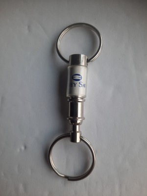 Vtg Detachable Pull Apart BCBS Keystone Health Plan Advertising Keychain 