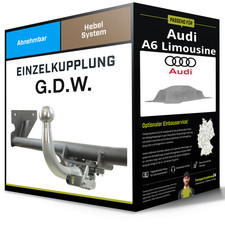 Abnehmbare Anhängerkupplung für AUDI A6 Limousine 25- Typ C9 / FN2 G.D.W. NEU