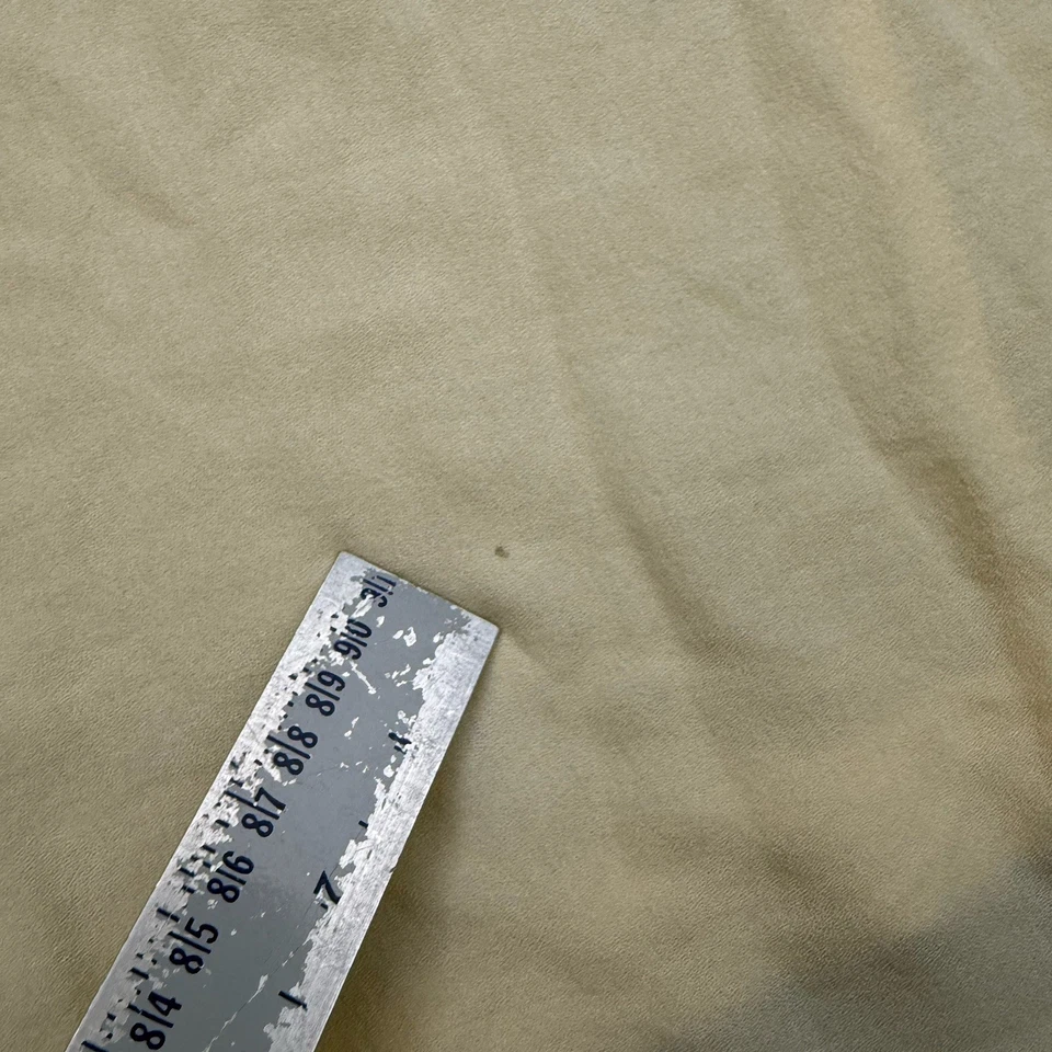 Mono Paper Crane Mujer Medio Amarillo Pálido Pierna Ancha Cinturón Mezcla Lana Slouchy Foto 4 de 4