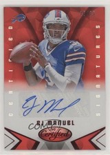 2014 Certified Signatures Mirror Red 15/25 EJ Manuel #S-EM Auto 0c2