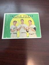 1959 Topps #519 Infield Power Runnels/Gernert/Malzone High #.  Poor/Filler