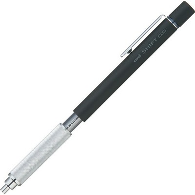 Uni Shift Pipe Lock Drafting 0.5mm Pencil, Black 1 Count (Pack of 1), 