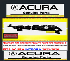 2026 Acura Integra Oem Front Bumper Bracket Fender Clip Cover Passenger Side 26 2026 Acura Integra Oem Front Bumper Bracket Fender Clip Cover Passenger Side 26