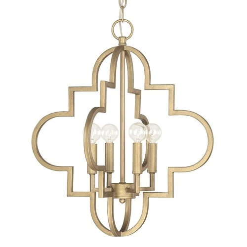 Capital Lighting 4541 Gold Ellis 4-Light 18"W Chandelier - Picture 5 of 6