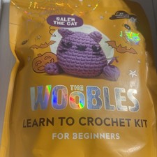  Halloween Edition - The Woobles Salem the Purple Cat Crochet Kit  Hook