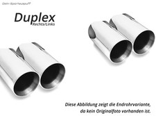 Fox Edelstahl Duplex Sportauspuff SuperSound BMW 3er E92 E93 M3 je 2x90mm