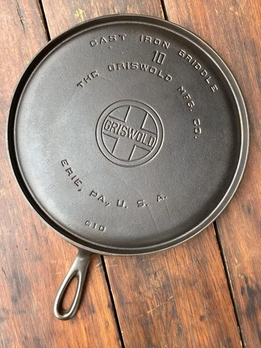 Griswold Cast Iron #10 Large Logo Griddle
