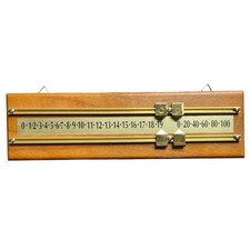 Nice Billiards Snooker Scoreboard Wall-Mounted Wooden Pool Scorekeeper Game Room