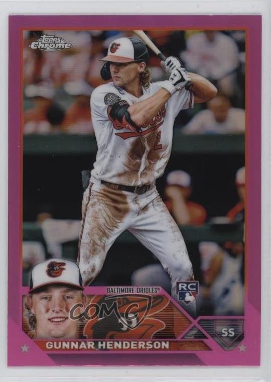 2023 Topps Chrome Pink Refractor Gunnar Henderson #2 10yf