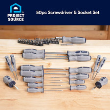 50 -Piece 6-in Multi-Bit Replaced Combination Tip Screwdriver Set