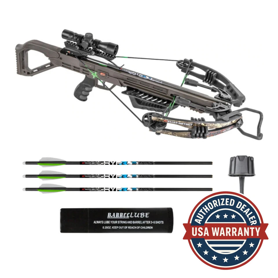 Killer Instinct Lethal 405 Scope Crossbow Package 4x32 Crossbow Scope