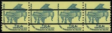 USA Scott# 1615Ce IMPERF Betw, Coil Strip of 4, PC Gap Mint NH  SCV $65 (54970)