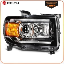 Right Passenger Side Headlight w/LED DRL For 2015-2022 GMC Canyon Black Housing