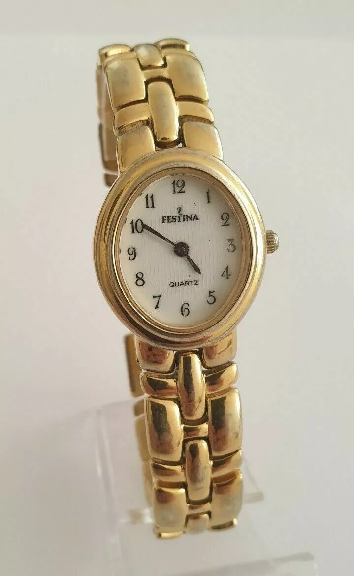 Reloj Festina de Mujer Bañado en Oro ,Mod 8601