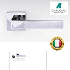 Coppia maniglie maniglia per porte interne modello TORINO BICOLOR in zama