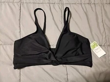 Fashion Classic Collection Twist Front Adjustable Black Top Padded Size 3XL NWT 