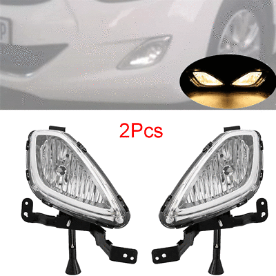 WCHAOEN A Pair Left Right Clear Front Bumper Car Fog Lights Lamps For Hyundai Elantra 2011-2013 New car light 