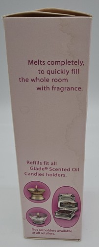 Glade Scented Oil Glass Candle Holder With 3 Angel Whispers Refills NOS - Picture 9 of 10