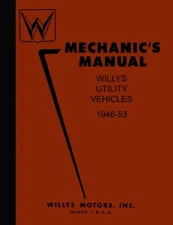 1946 - 1953 Willys Jeep Truck Wagon CJ Shop Service Repair Manual 1947 1948 1950