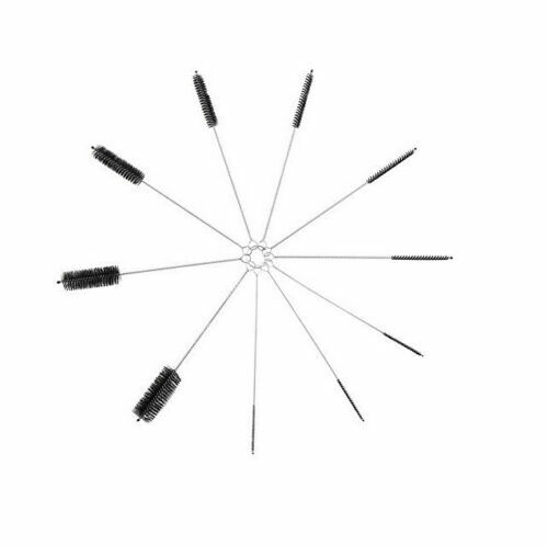 US Nylon Straw Brush Cleaner Bottle Tube Pipe Small Long Cleaning 10Pcs Set - Picture 5 of 12