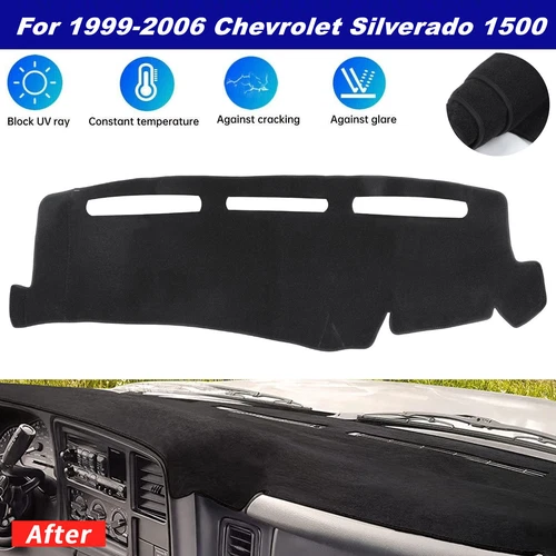 Xukey Dashmat Dash Cover Dashboard Mat For Chevy Silverado 1500 2500 Tahoe Yukon - Foto 1 di 9