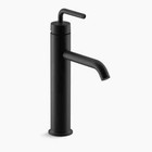 Kohler K-14404-4A-BL Purist Tall Bathroom Sink Faucet in Matte Black
