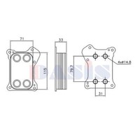 ÖLküHler FüR Opel Corsa D S07 Astra H Caravan L35 L48 Fiat Doblo 119 Punto Evo