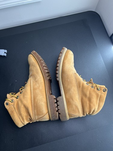 Timberland 6" Roll Top Nubuk 'Woolrich' Wheat Lace Up Mens Boots US 11 M - Picture 6 of 9
