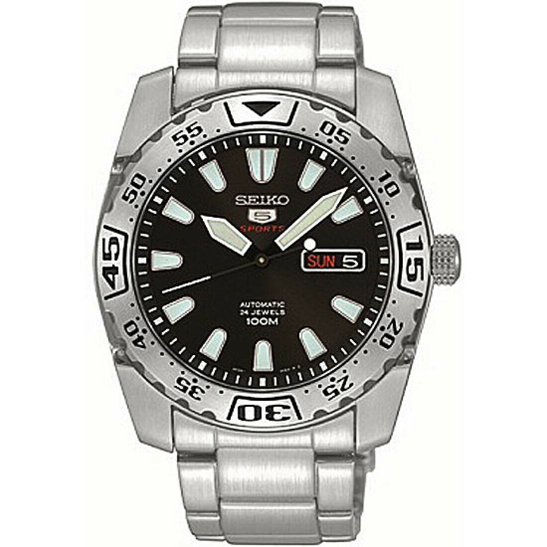 Seiko 5 Sports 24 Jewels Automatic Men's Watch SRP165K1 | eBay