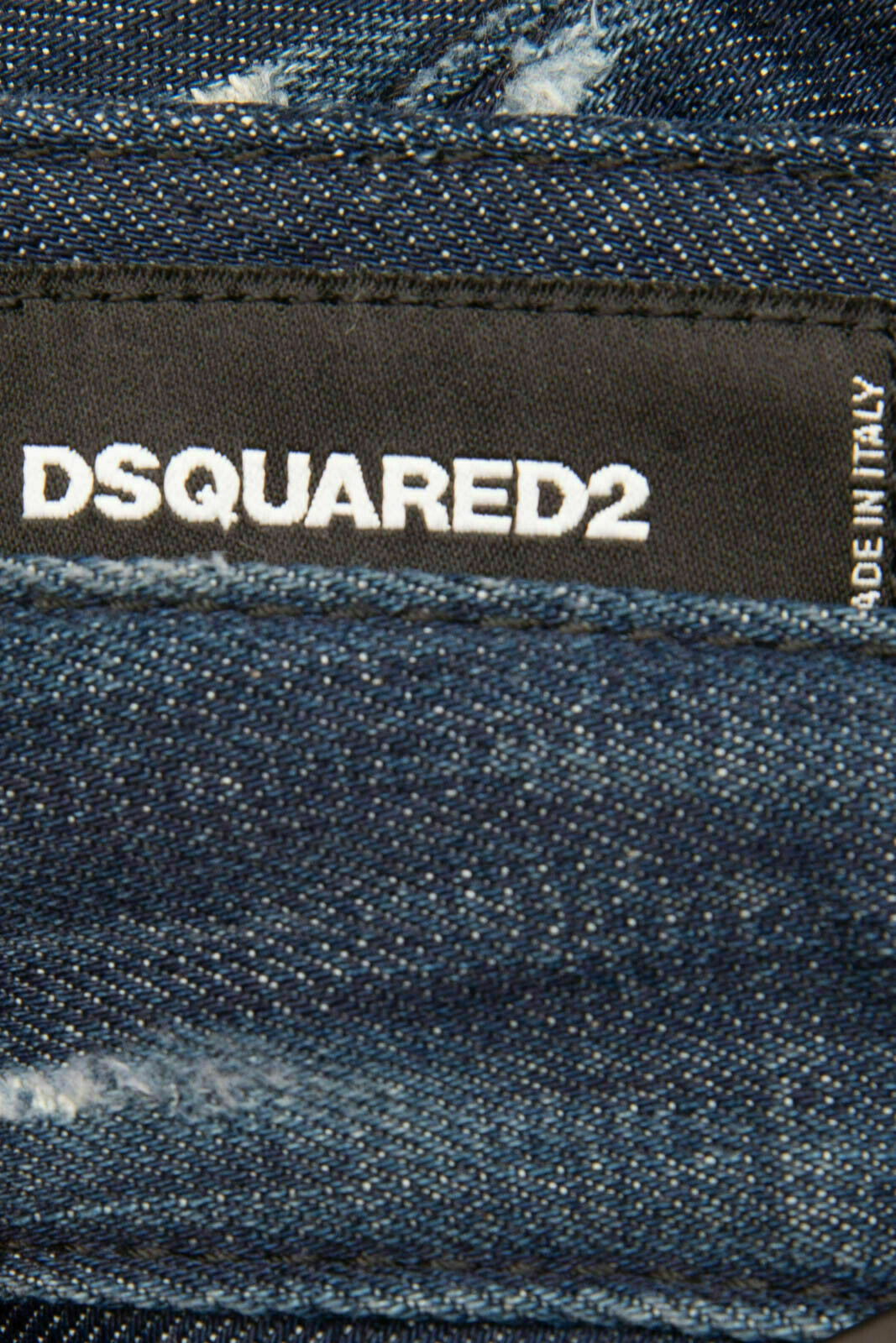 RRP 500 Authentic DSQUARED Ripped Paint Splatter cropped jeans S75LA0730 size 38 image 8