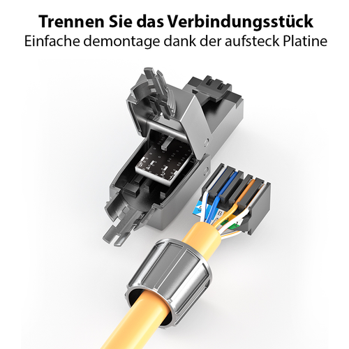 Connecteur RJ45 sans outil CAT 7 CAT 8 LAN câble connecteur réseau câble de pose LSA - Photo 7/29