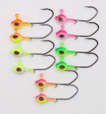 1/16oz Crappie Jig Heads Fishing Sickle Hooks Crappie-Panfish-Trout🌟