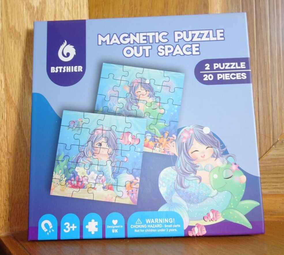 Bstshier Magnetic BOOK Puzzle-2 puzzle 20 pieces each SPACE
